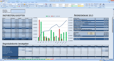 Excel regnskabsprogram fra Remy.dk